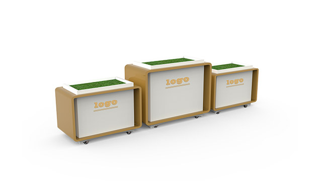 地铁车站出入口组合花箱