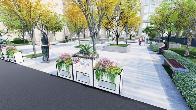 对话古城潜江，朗汀花箱助力文明城创！