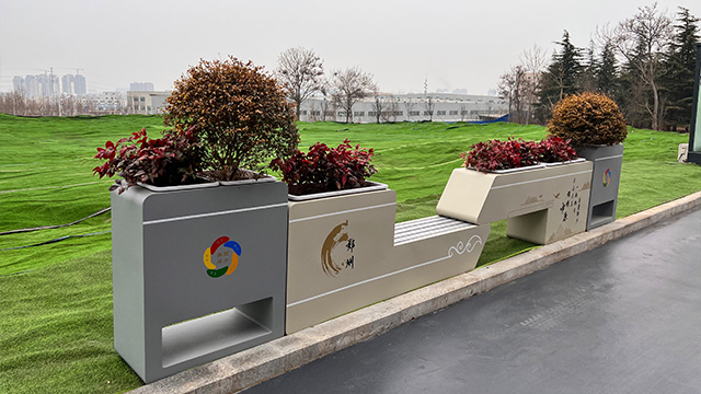 广场休闲隔离组合座椅花箱