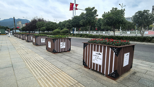 池州市-冬至文化广场-古典花箱-产品案例