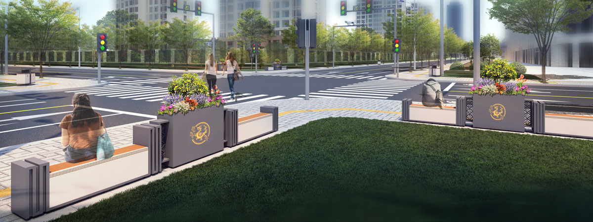 日新月盛花箱座椅