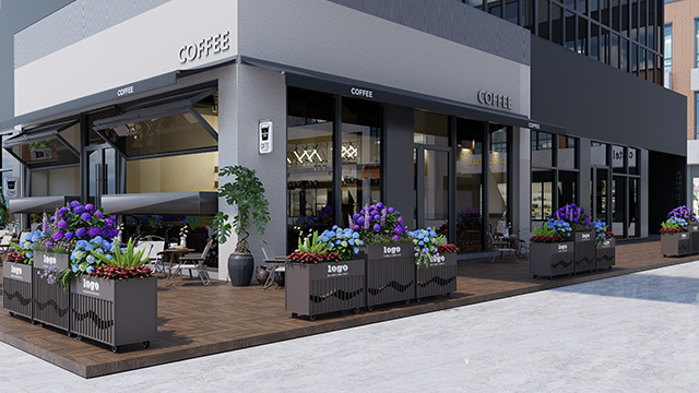 售楼中心接待处景观隔离 售楼中心接待处景观隔离