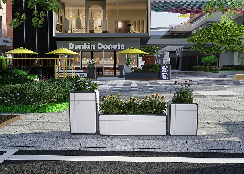 朗汀纸短情长市政道路公园景区不锈钢花箱01