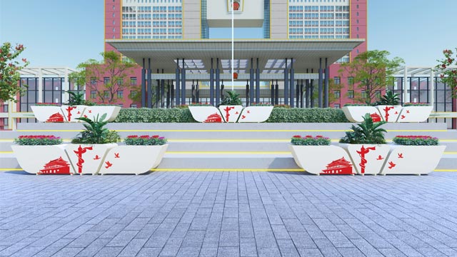 华彩绽放组合花箱